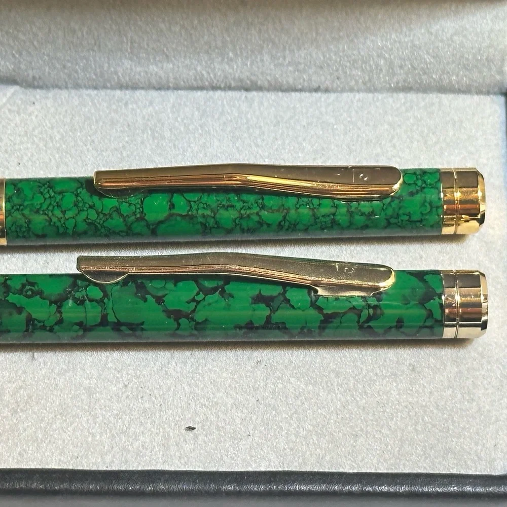 Pierre Cardin Twist Stylus Green Pen & Pencil set